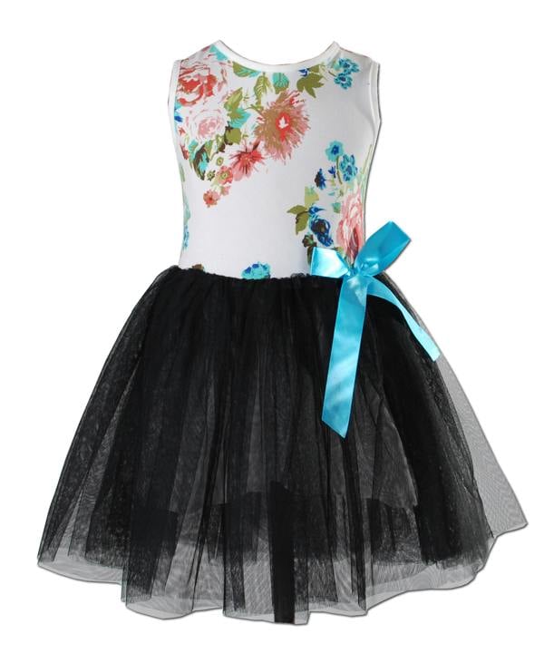 Cinda Coloured Floral Tutu Dress