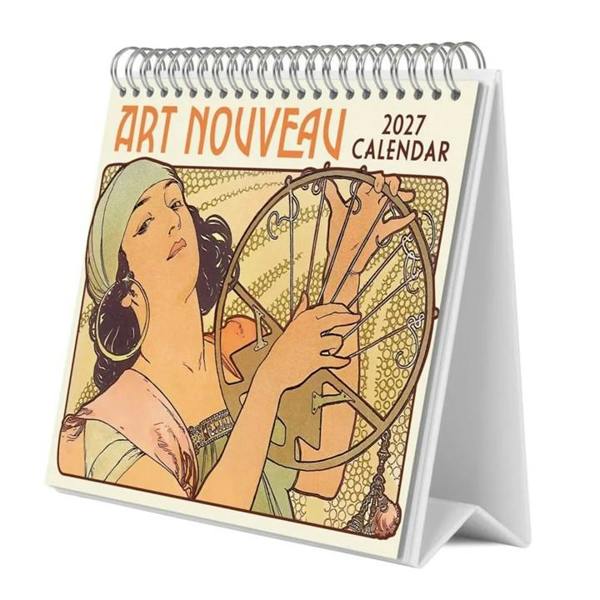 Art Nouveau Easel Desk Calendar 2027, Desk Calendars, Month To View, Art, Gift