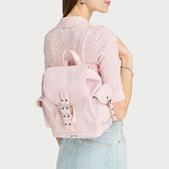 GANNI Bucky Shell Backpack Chalk Pink