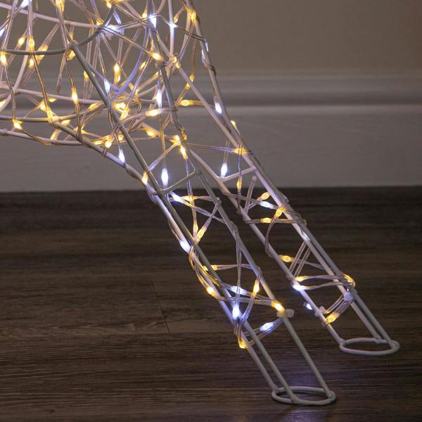 Samuel Alexander 41cm Light Up Christmas Baby Reindeer with White & Warm White Twinkling LEDs