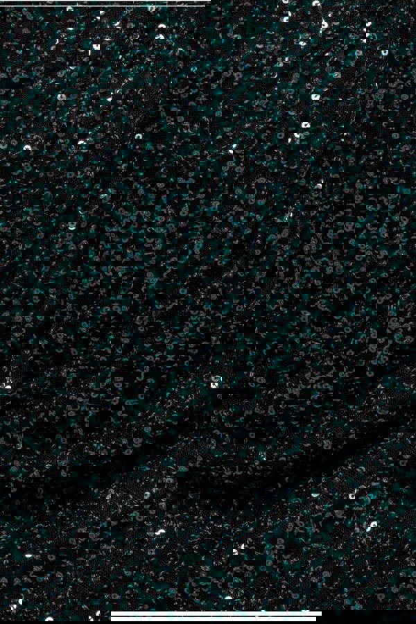 Sequin Cowl One Shoulder Midi Dress - Emerald Green DR4529