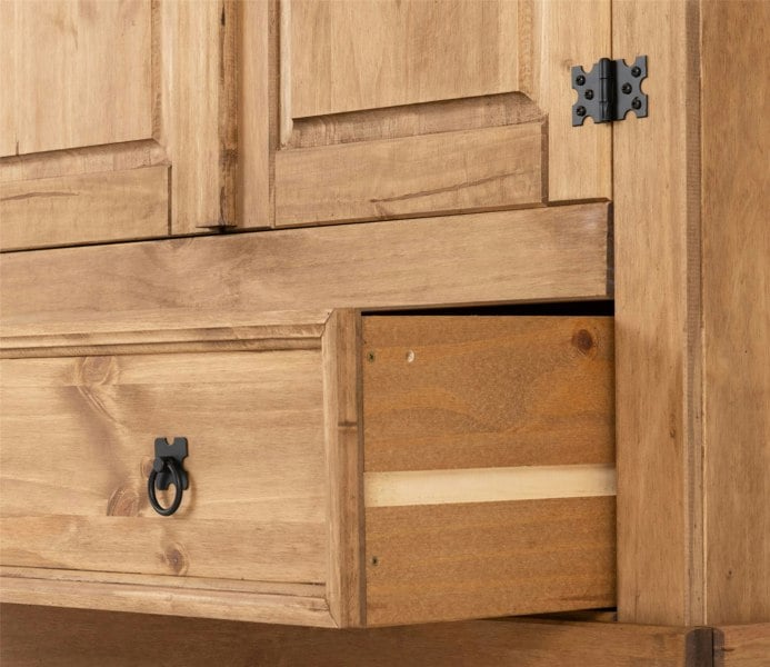 Seconique Corona 2 Door 1 Drawer Double Wardrobe