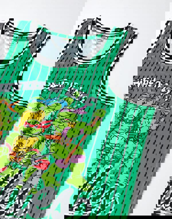 Vanilla Underground Teenage Mutant Ninja Turtles Mens Green Sewers Of N.Y.C 2 Piece Basketball Set