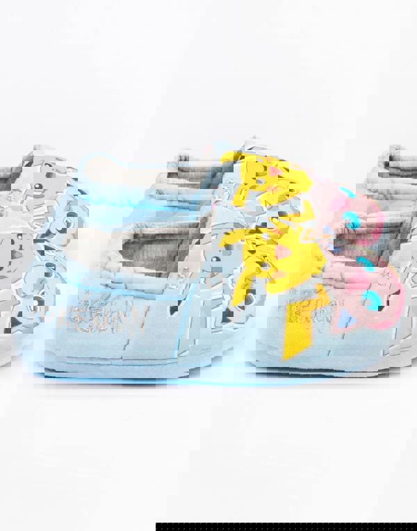 Pokemon Girls Blue Pikachu Slip On Loafer Slippers