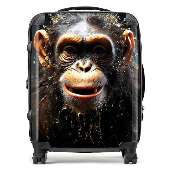 Warren Reed Realistic Monkey Face Splashart Suitcase