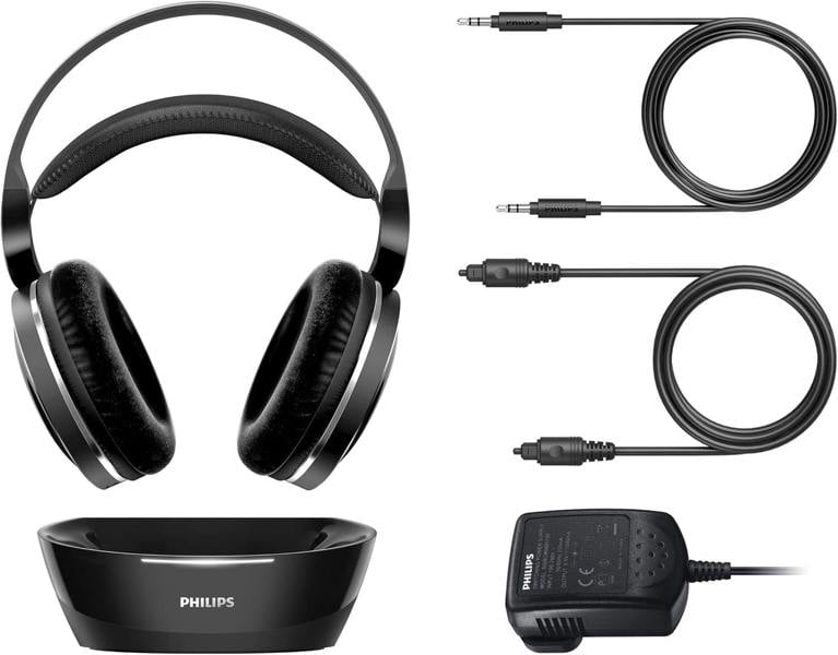 Philips SHD8850 Wireless Hi-Res Digital Audio over-ear RF Hi-Fi TV Headphones EX DEMO – Free Gift RRP £15!