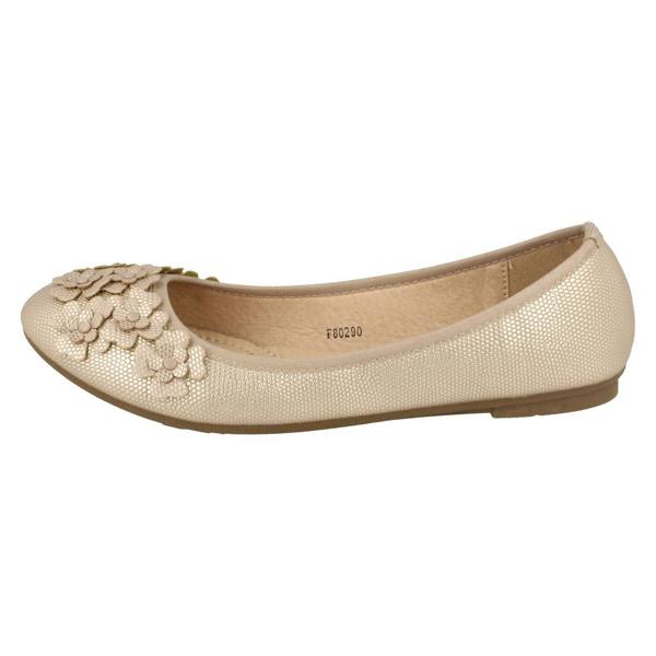 Spot On Ladies Spot On Casual Flat Ballerina Shoes