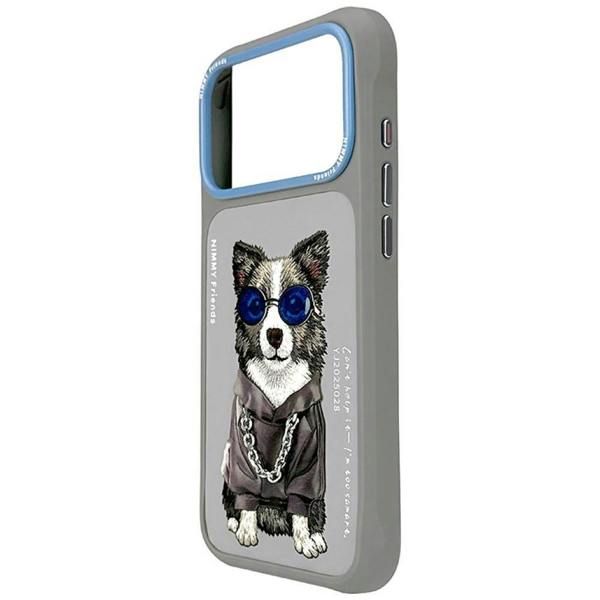 Nimmy Friends Nimmy Glasses Cool Dog Case with MagSafe for iPhone 17 Pro 6.3" Grey Blue - N-YJ-IP17-PRO-028