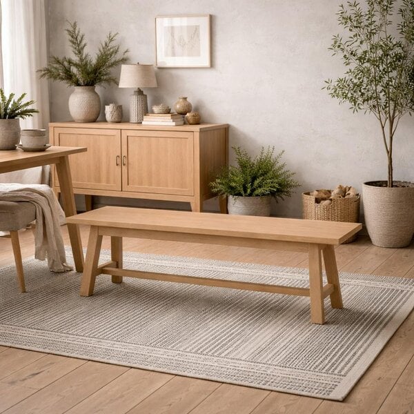 Wyld Haus Arklow Latte Wooden Bench