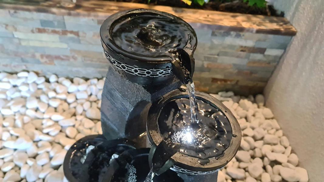 Tranquillity Water Features 5 Bowl Pour Contemporary Water Feature