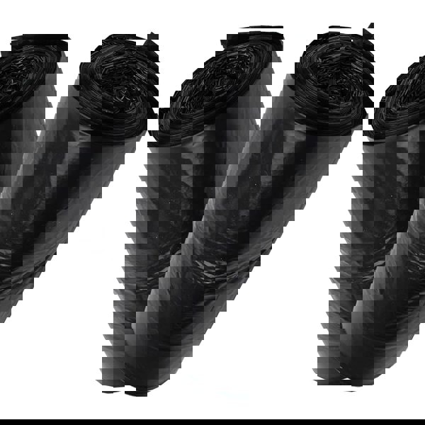 30 x Black Wheelie Bin Liners 240L Large Capacity Refuse Sacks For Outdoor Bins