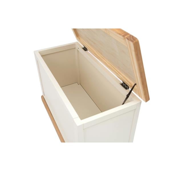 Cabinet Bits Trevi Off White Blanket Box Ottoman