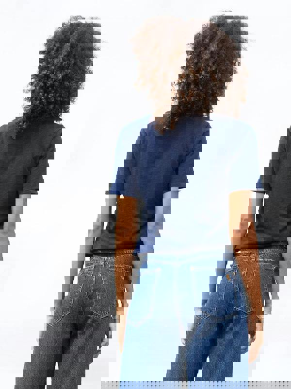 Kite Womens Organic Sandford V-Neck Slub Jersey T-Shirt Midnight