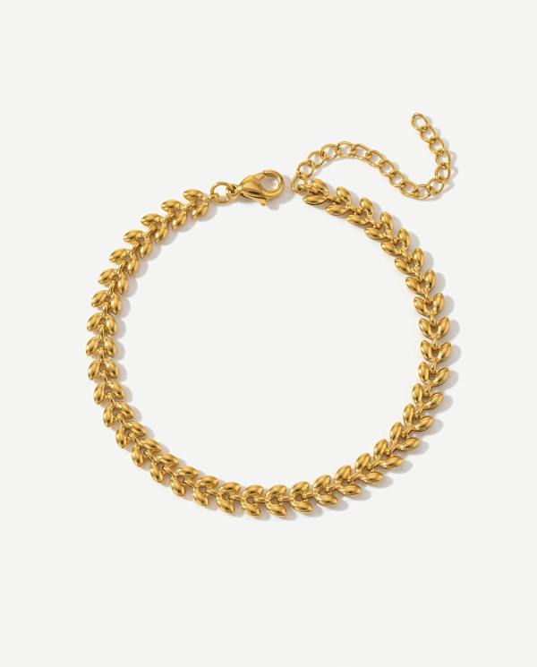 Elk & Bloom 14K Gold Infinity Loop Chain Bracelet
