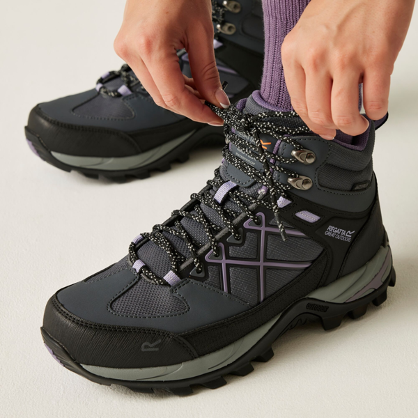Regatta Womens Samaris III Walking Boots - Seal Grey/Purple Sage