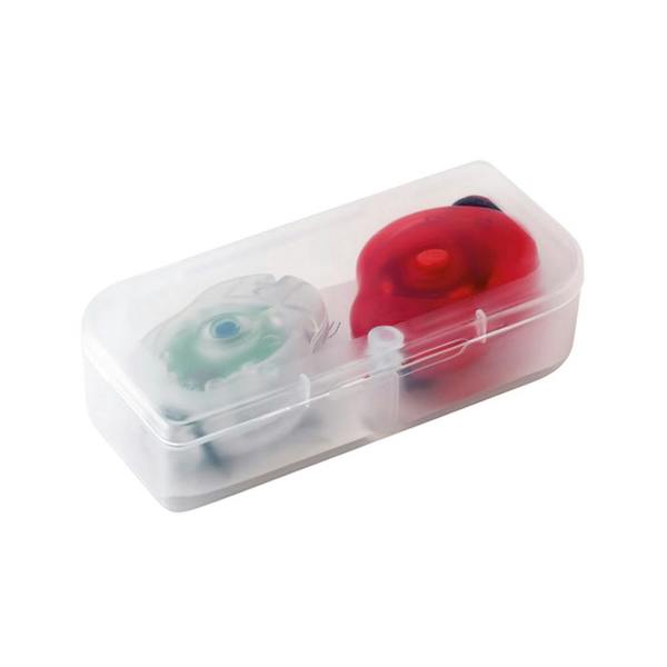 MidOcean Bylux Polypropylene Box Bike Light (Pack of 2) - White/Red - 