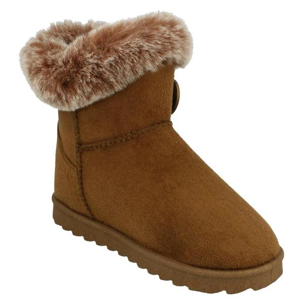 Spot On Girls Spot On Fur Trim/Lined Ankle Boots H4142
