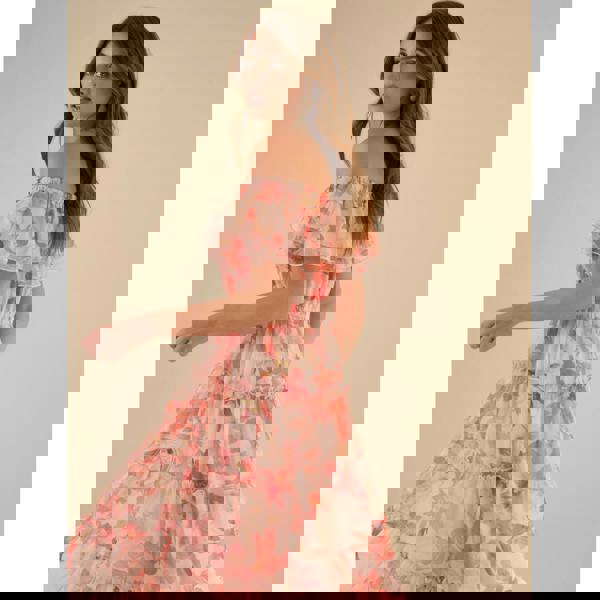 Blue Vanilla Off The Shoulder Maxi Dress