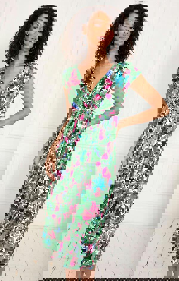 Alie Street London Sara Midi Dress - Paradise Green