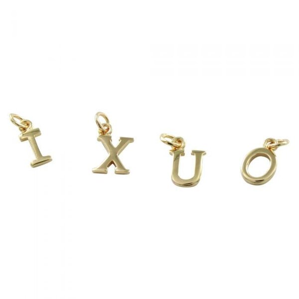 Reeves & Reeves Sterling Silver Elegant Letter Charms
