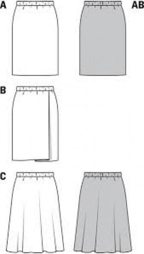 Burda Sewing Pattern 6937 Skirts For Women, Sizes: 6-28 - Beginner, Easy