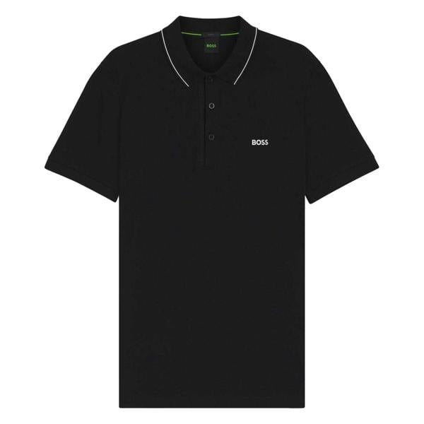 Boss Mens Paule 4 Polo Shirt - Black - 