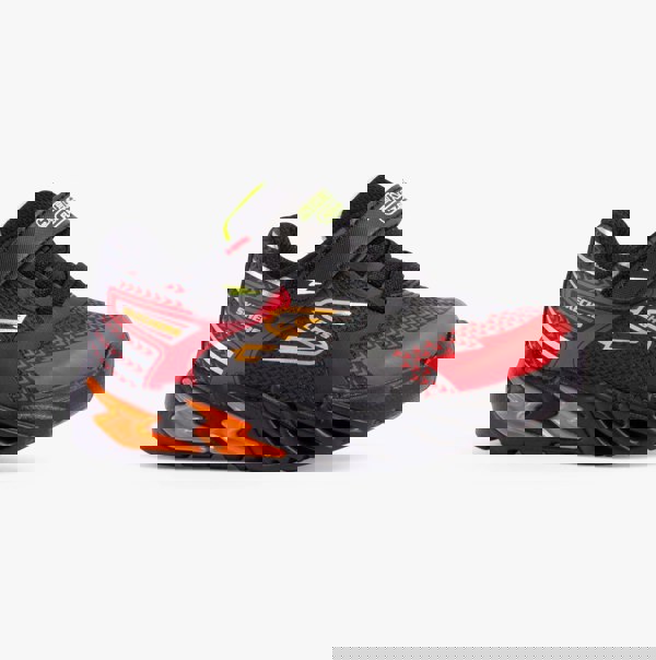 Skechers 400138N/BKRD FLEX-GLOW BOLT Boys Trainers Black/Red