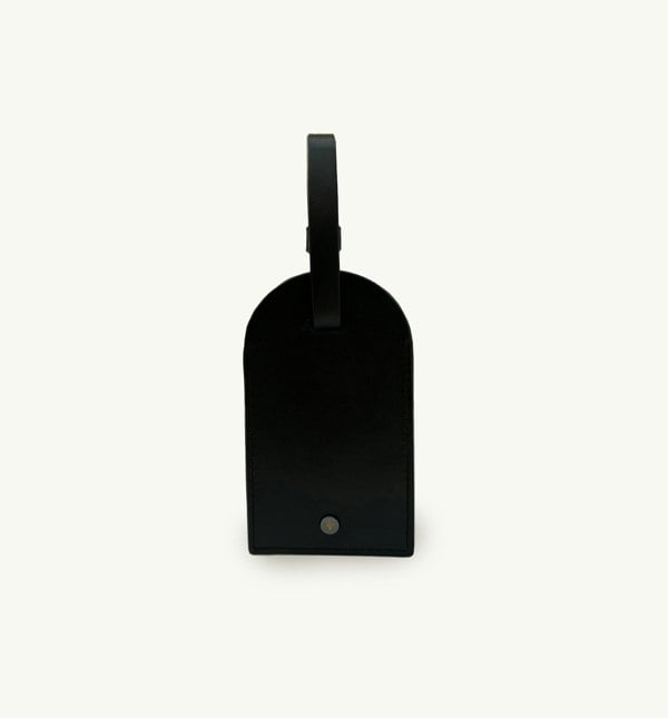 Apatchy London Black Leather Luggage Tag and AirTag Gift Set