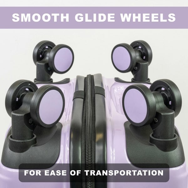 Pierre Cardin Provence Lightweight Luggage 8 Wheels TSA Locks Hardshell Suitcase