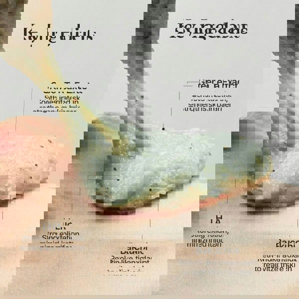 Arencia Green Tea + LHA Deep Pore Rice Cake Cleanser 150g