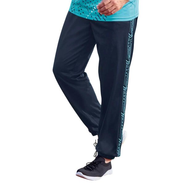 Atlas For Men Mens Polyester Knitted Jogging Bottoms - Dark Blue