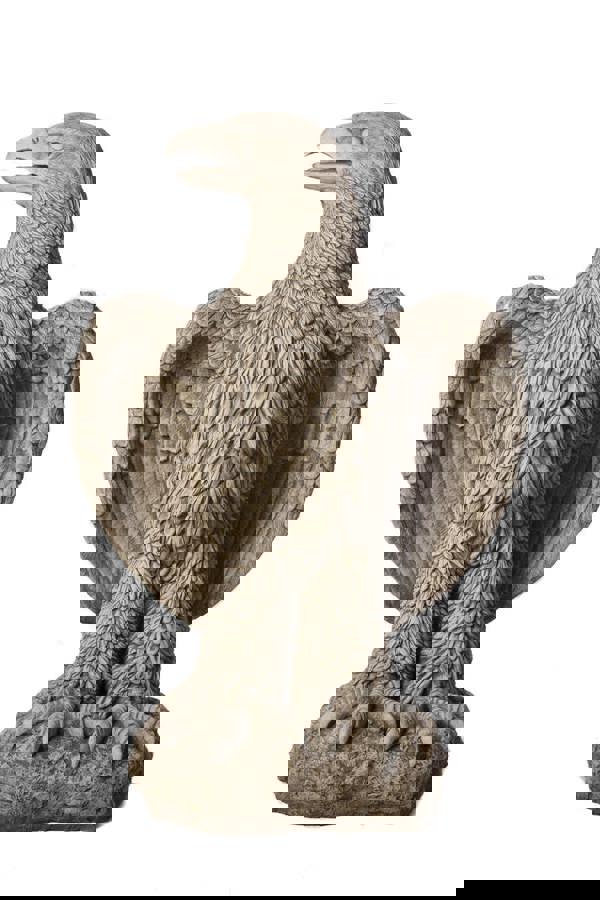 Pair of Giant Eagles Stone Statues