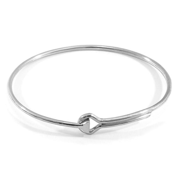 Anchor & Crew Sutton Gate Midi Geometric Silver Bangle