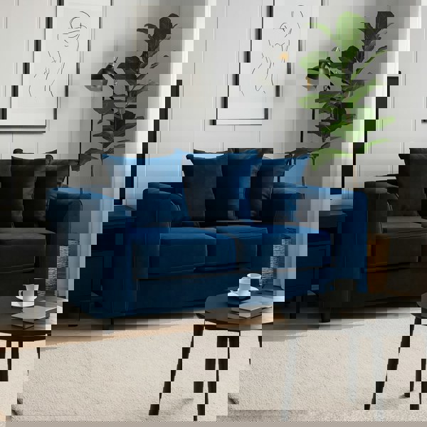 Furnishings For Less Brooklyn Full Foam Plush Velvet 2 seater