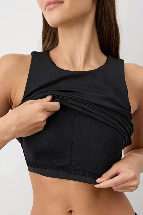 WOVCOR 2-Layer Reflective Printed Supportive Knit Sports Bra