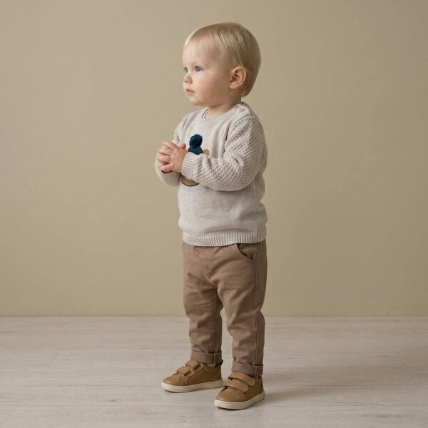 Mini Cuddles Bear Sweater (Cream)
