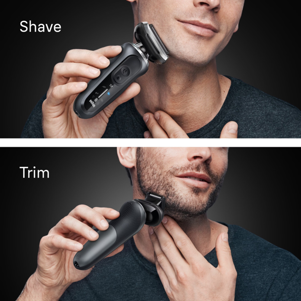 Braun Series 7 72-G7200CC Electric Shaver, SmartCare Center, +1 Attachment - Grey