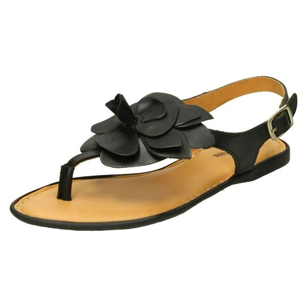 Leather Collection Ladies Leather Collection Toepost Sandals F00207