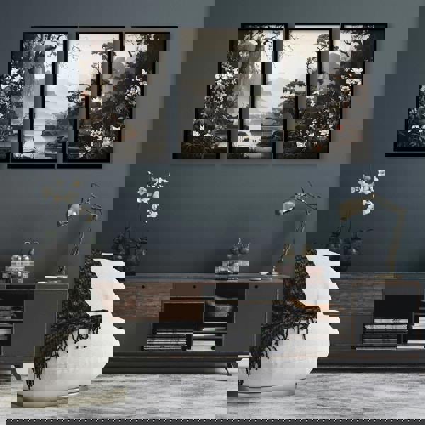 Pictures For Living Room Wall | Set of 3 Chinoiserie Wall art Prints