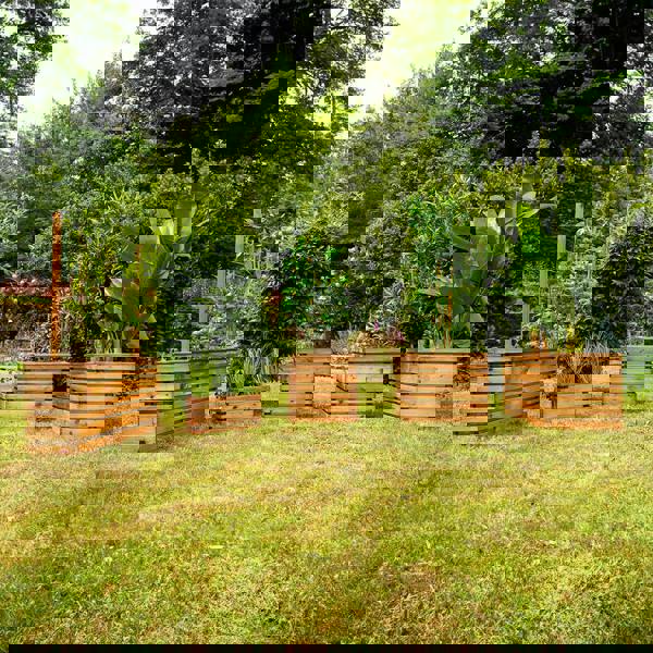 Cerland Lign Z Rectangular Slatted Planter 100cm x 50cm 202L Garden Planter