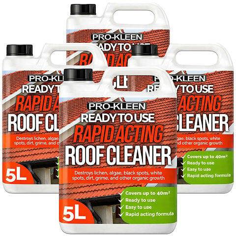 ProKleen Pro-Kleen Rapid Acting Roof Cleaner - Removes Dirt, Grime, Lichen, Black Spots and More - Easy and Ready to Use Formula (20L)