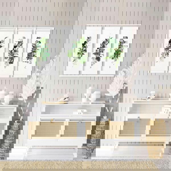 Large prints for living room | set of 3 Tropical wall art prints