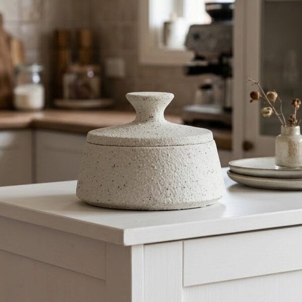 Garden Greatness Decorative Speckled Storage Pot