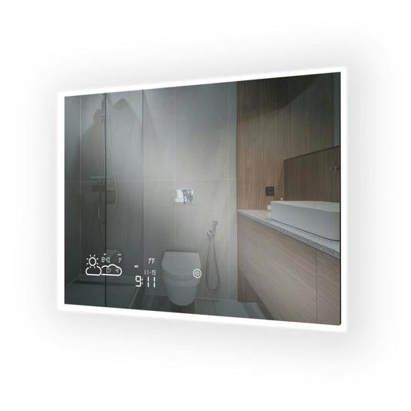 260W LED Backlit Mirrored Infrared Heating Panel - Electric Panel Heater
