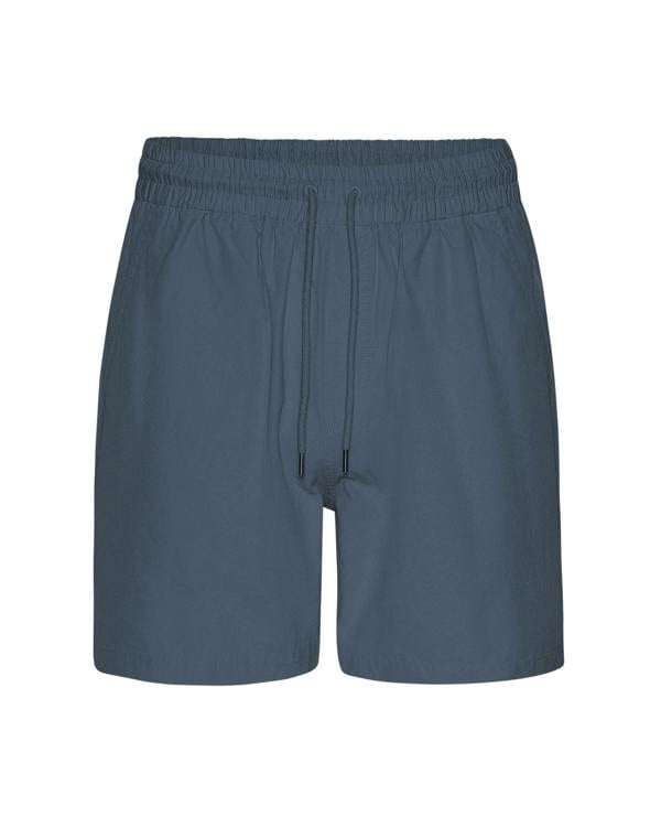 Colorful Standard Organic Twill Shorts - Petrol Blue - CHO - Designer Mens Shorts
