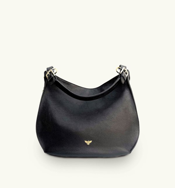 Apatchy The Harriet Black Leather Bag