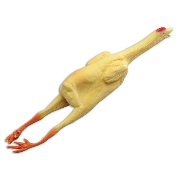 Bristol Novelty Plucked Rubber Chicken - Yellow - 