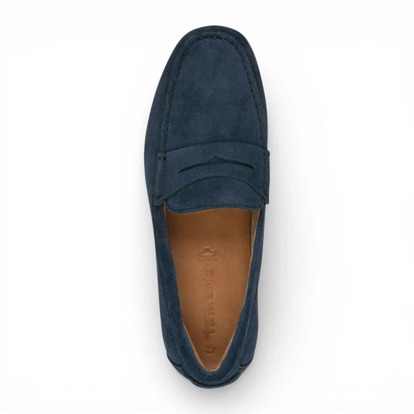 Tamaris Men's Navy Blue Suede Moccasin Loafers