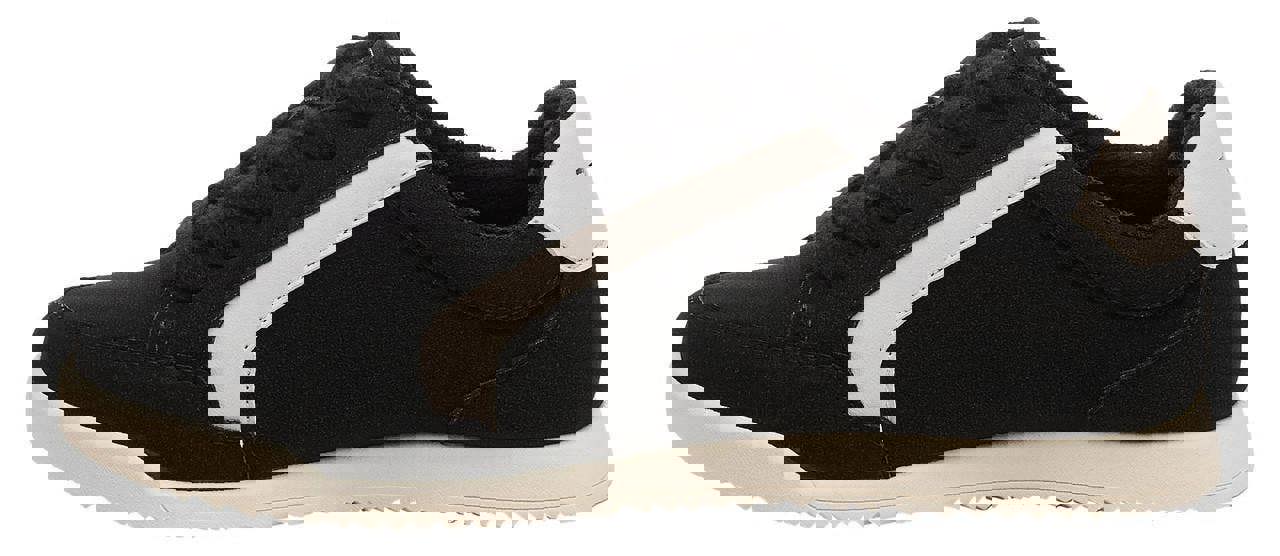 Rocket Dog Bolt Womens Casual Smart Lace Up Shoes Trainers, black and white lace-up sneakers for women.