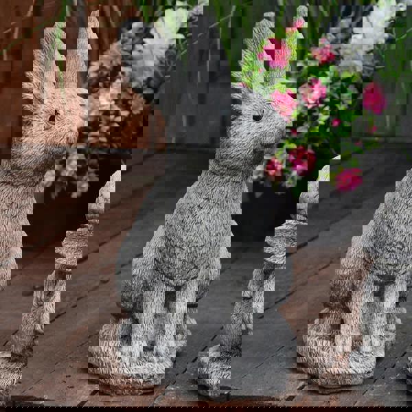 Set of 3 Bunny Rabbit Garden Ornaments